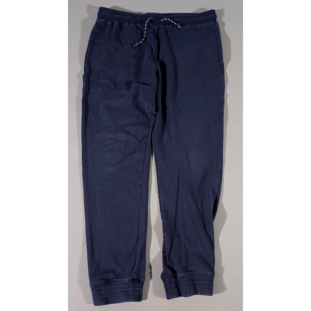 Rhone Joggers Mens L Navy Blue Cotton Blend Drawstring Elastic Waist 100748